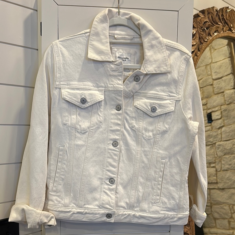 Women's White Denim Jacket